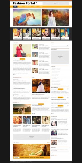 Fashion Blog Template Responsive Joomla Template