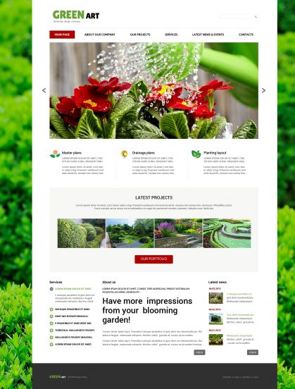 Landscape Design Template Responsive Joomla Template