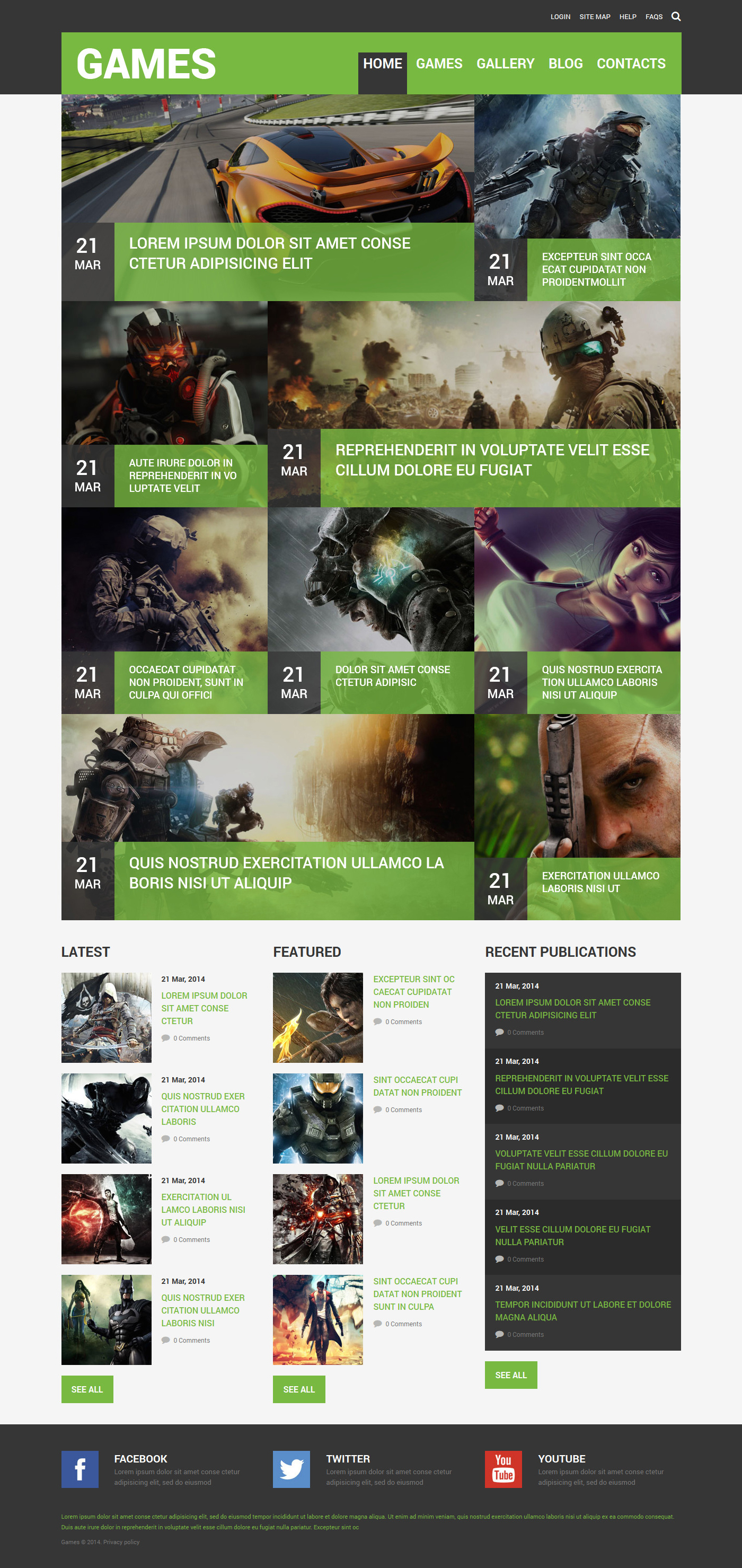 Game Portal Template Responsive Joomla Template