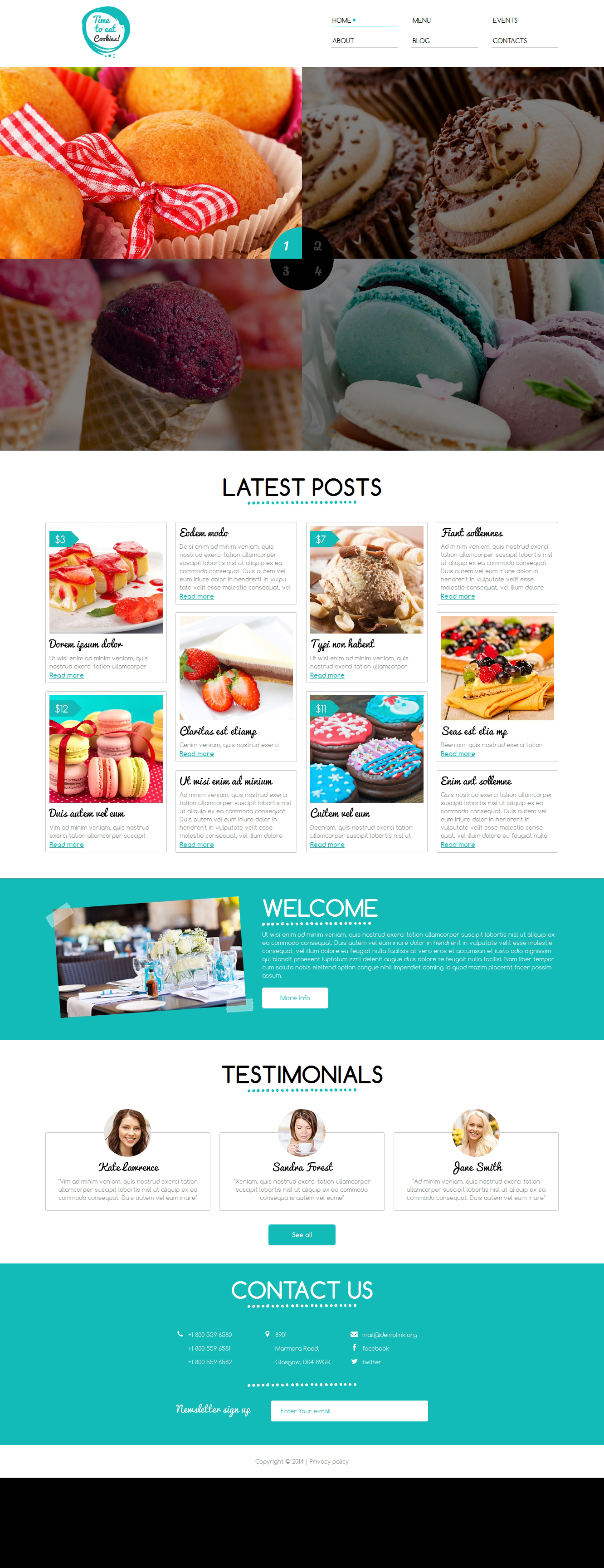 Sweet Shop Template Responsive Joomla Template