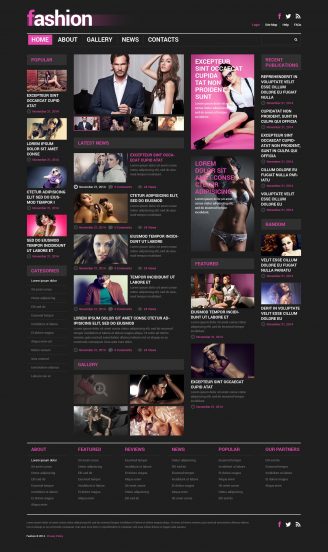 Fashion Blog Template Responsive Joomla Template