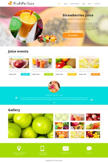 Food & Drink Template Responsive Joomla Template