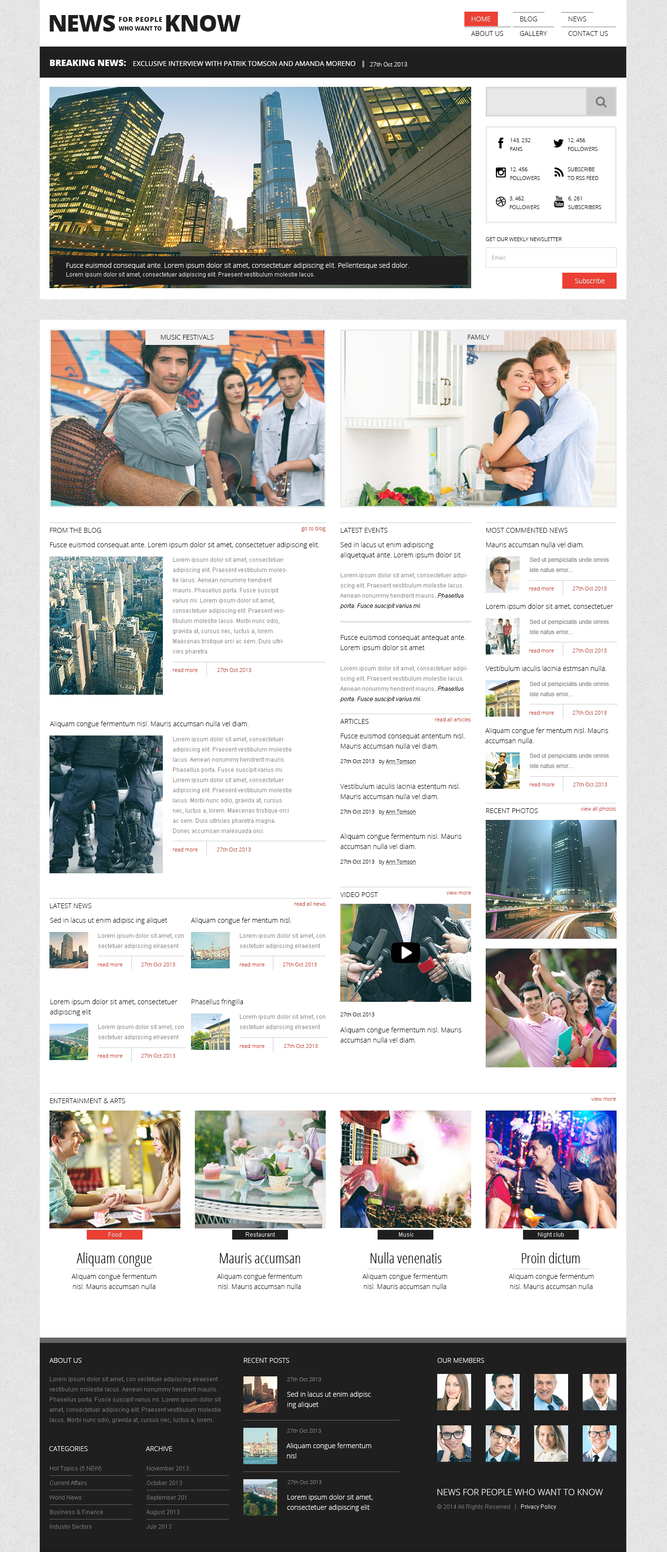 News Portal Template Responsive Joomla Template