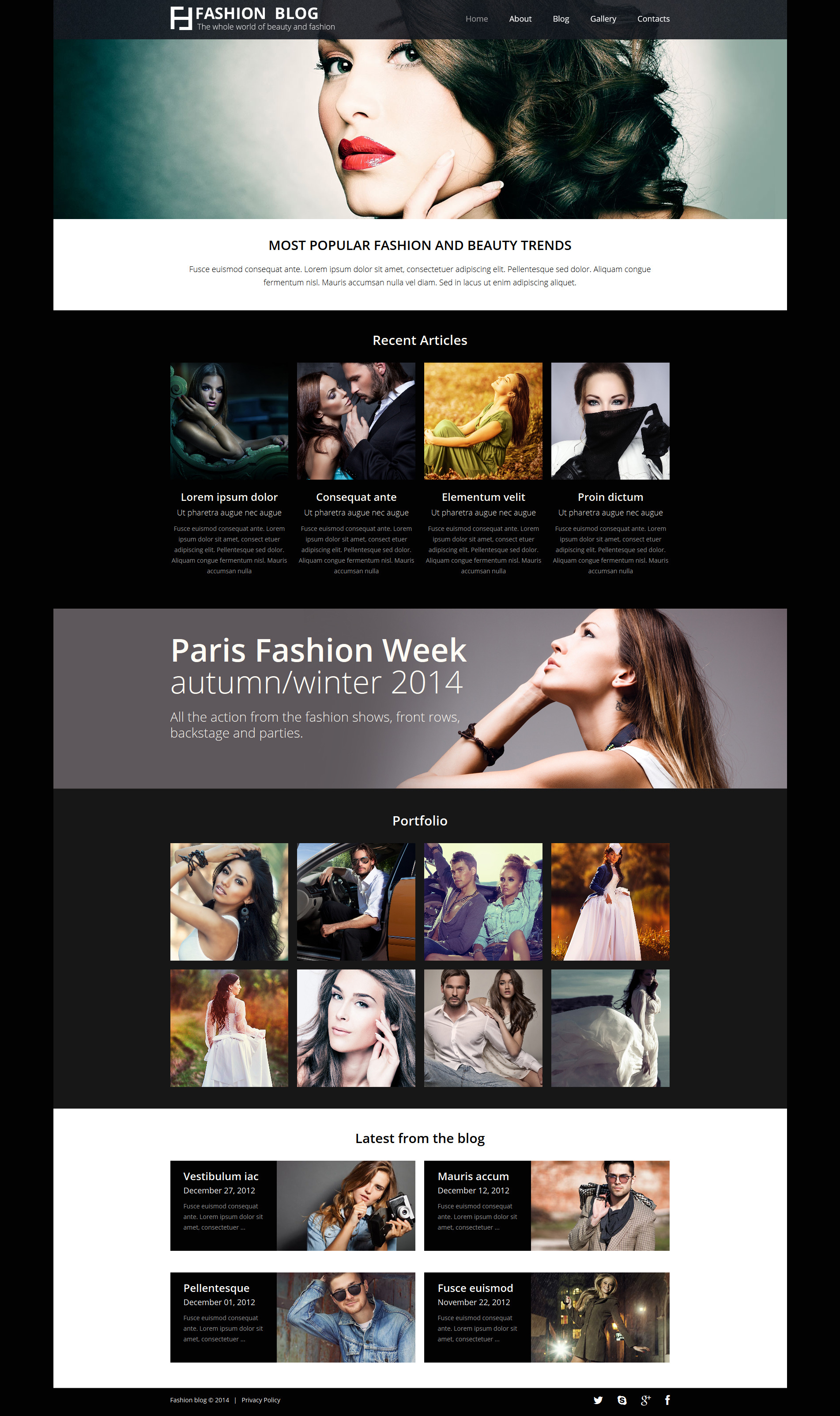 Fashionista’s Guide Joomla Template