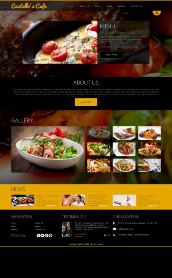 Your Restaurant Joomla Template