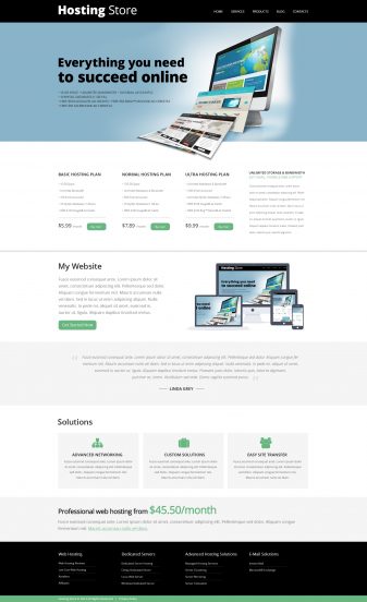 Hosting Store Joomla Template