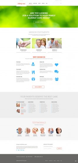 Elderly Care Template Responsive Joomla Template