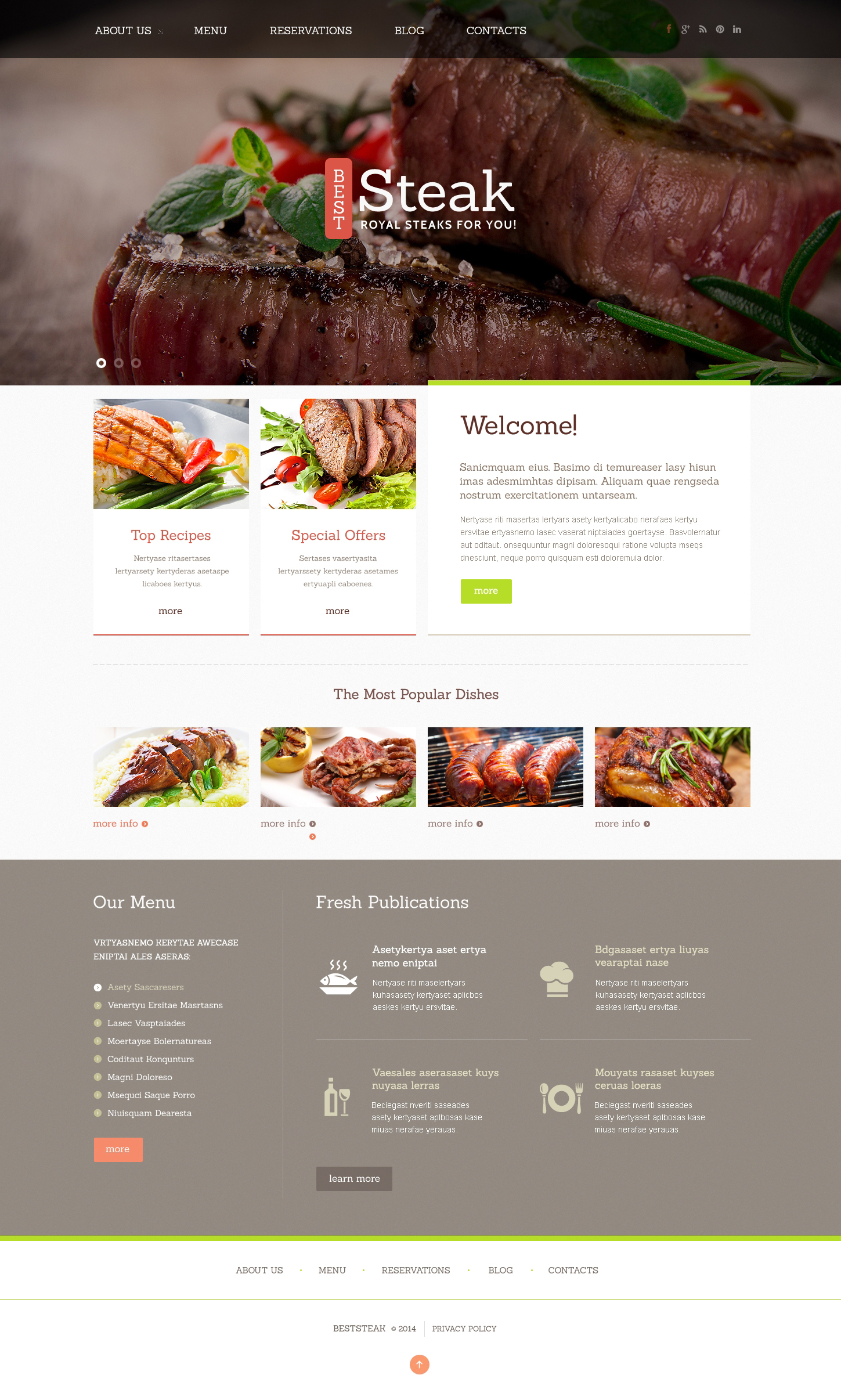 Steakhouse Template Responsive Joomla Template