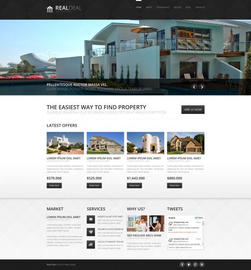 Real Estate Agency Template Responsive Joomla Template