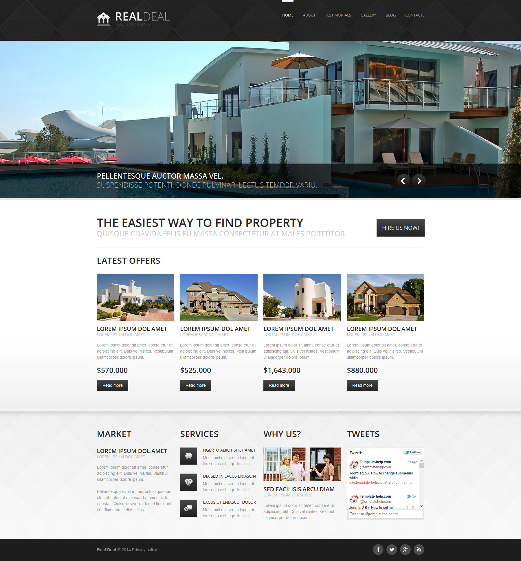 Real Estate Agency Template Responsive Joomla Template