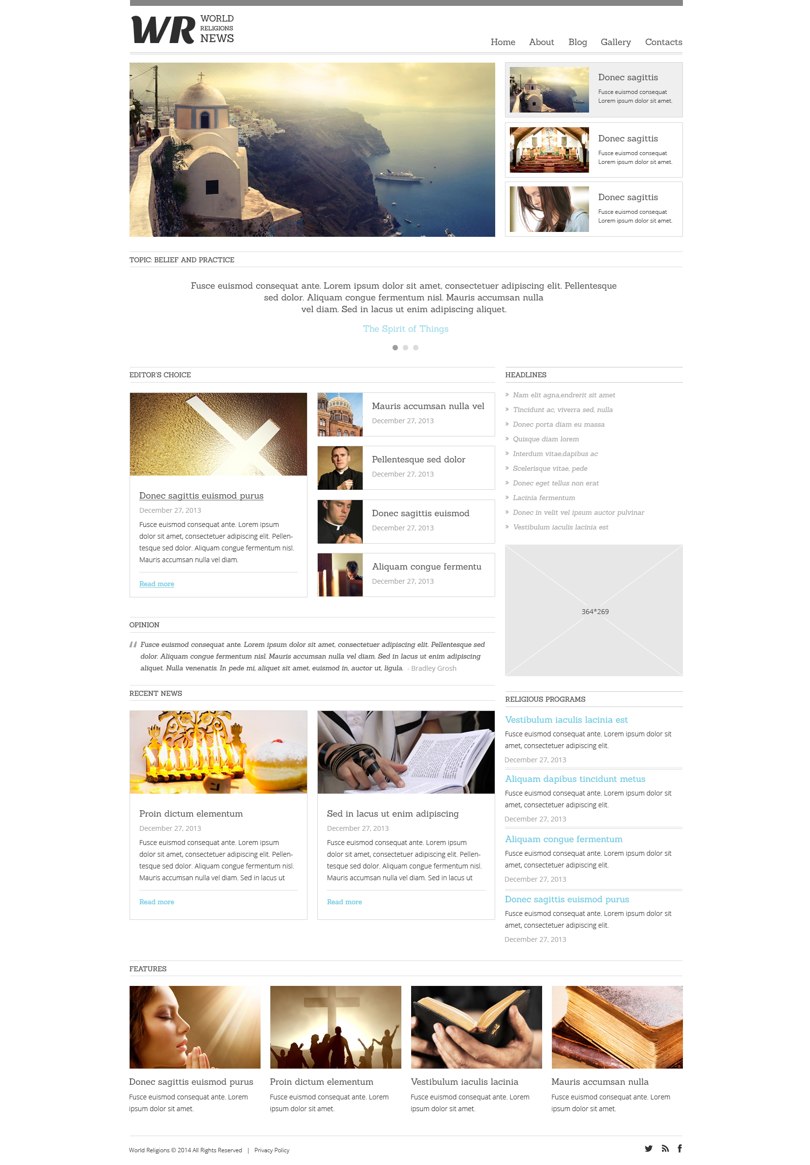 News Portal Template Responsive Joomla Template