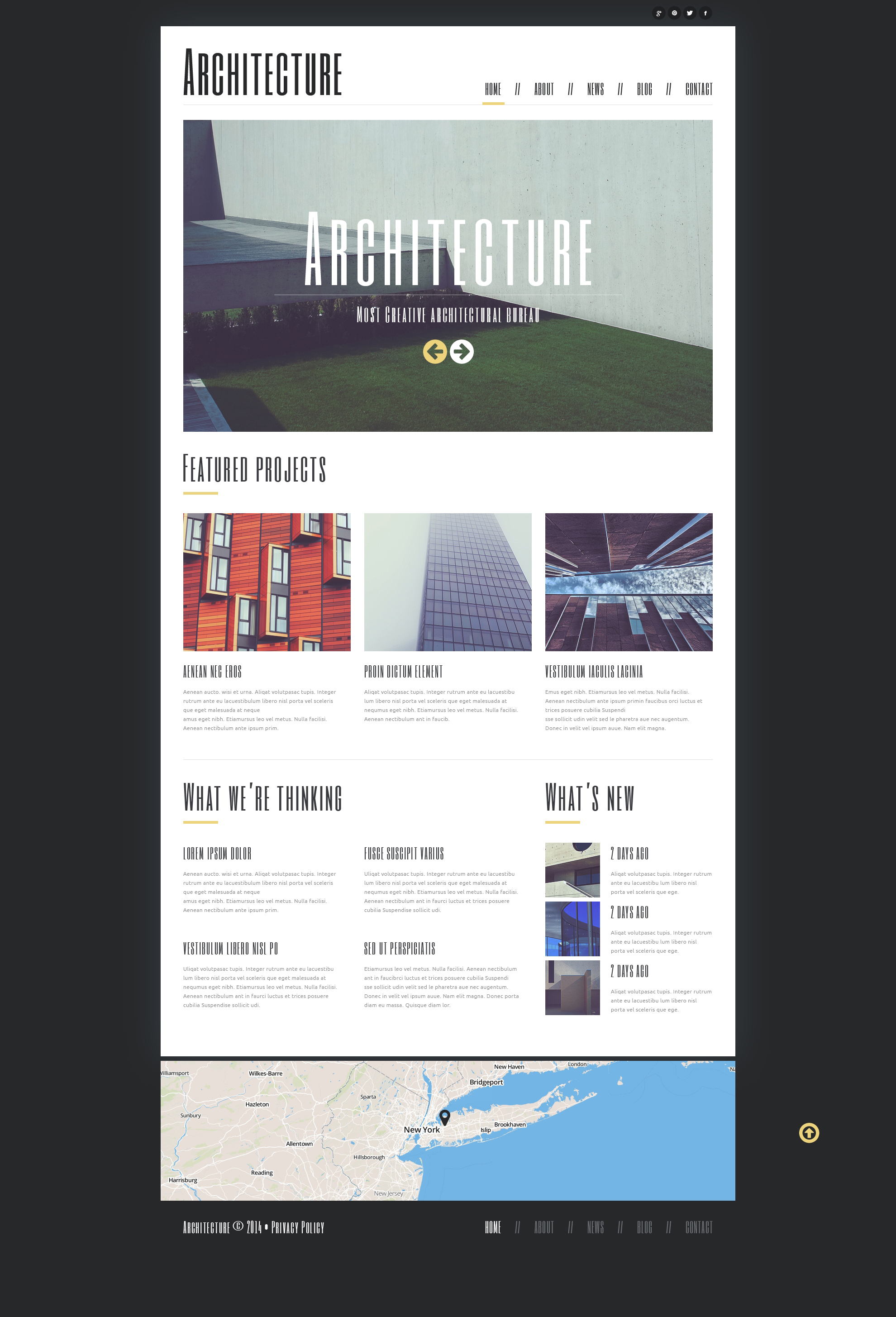 Minimalism in Architecture Joomla Template