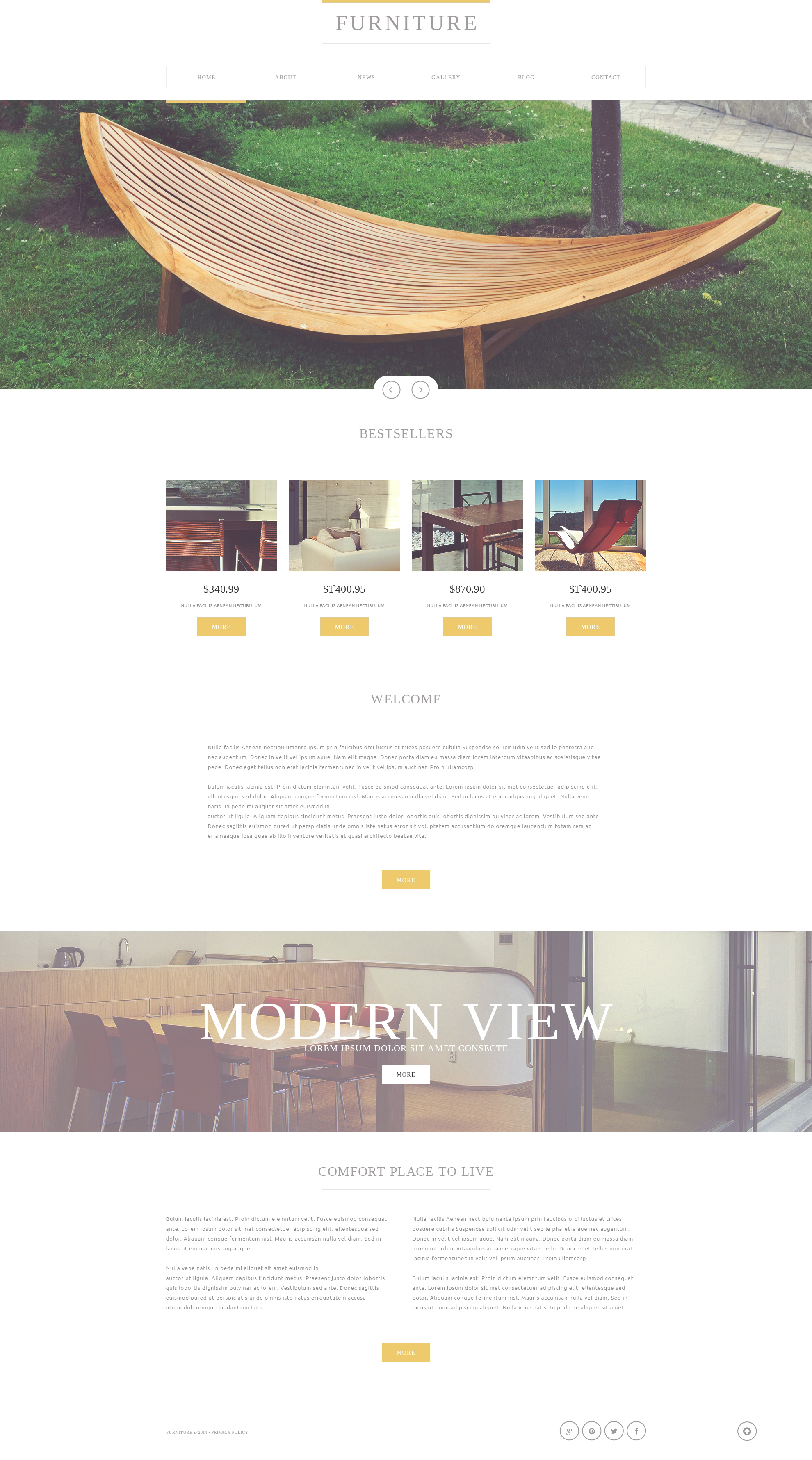 Furniture Store Joomla Template