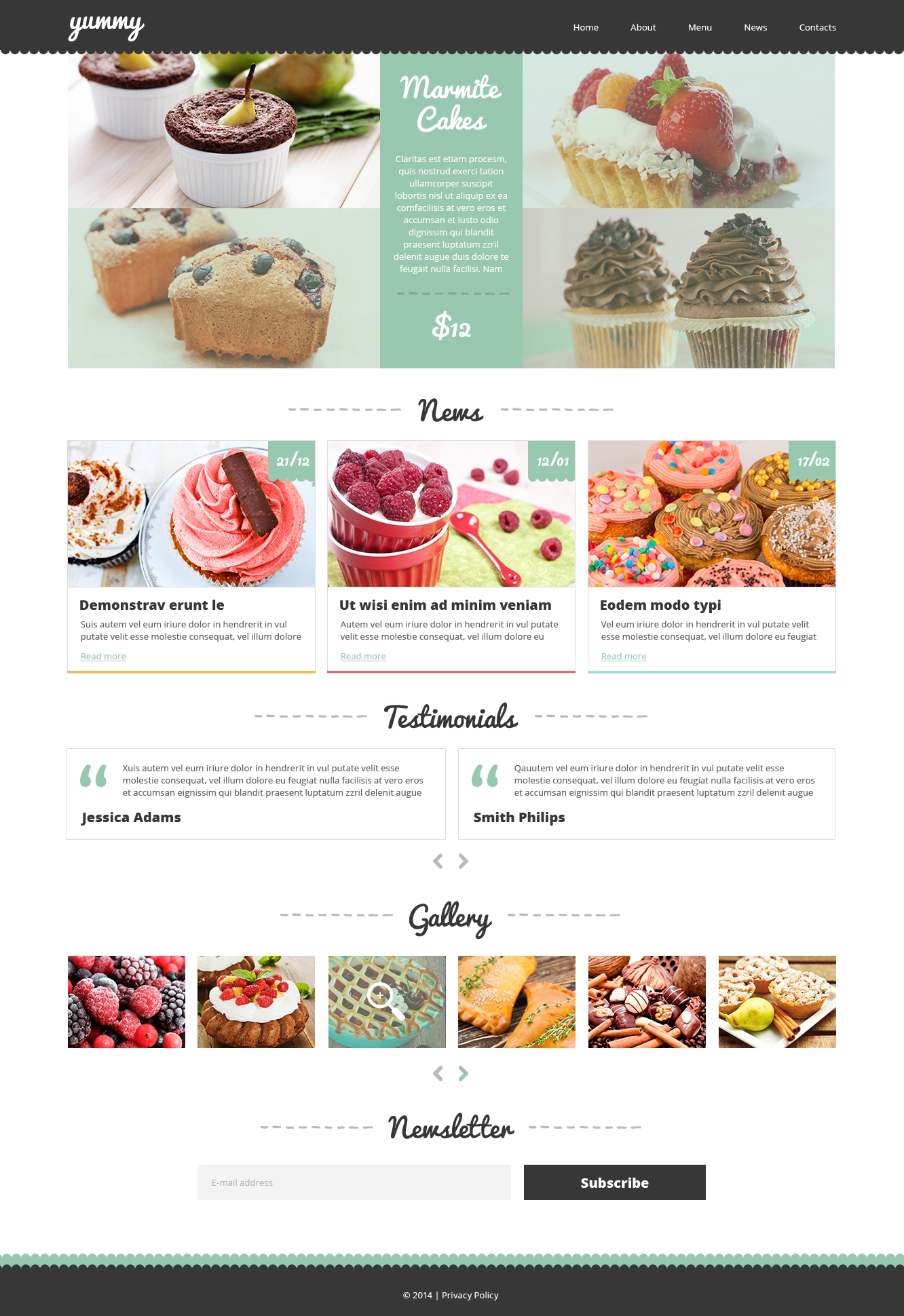 Cafe and Restaurant Joomla Template