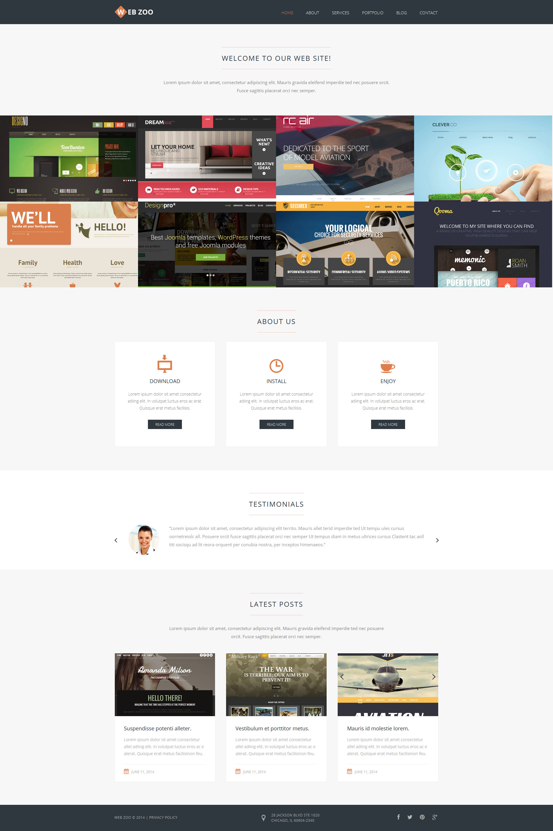 Web Design Services Joomla Template