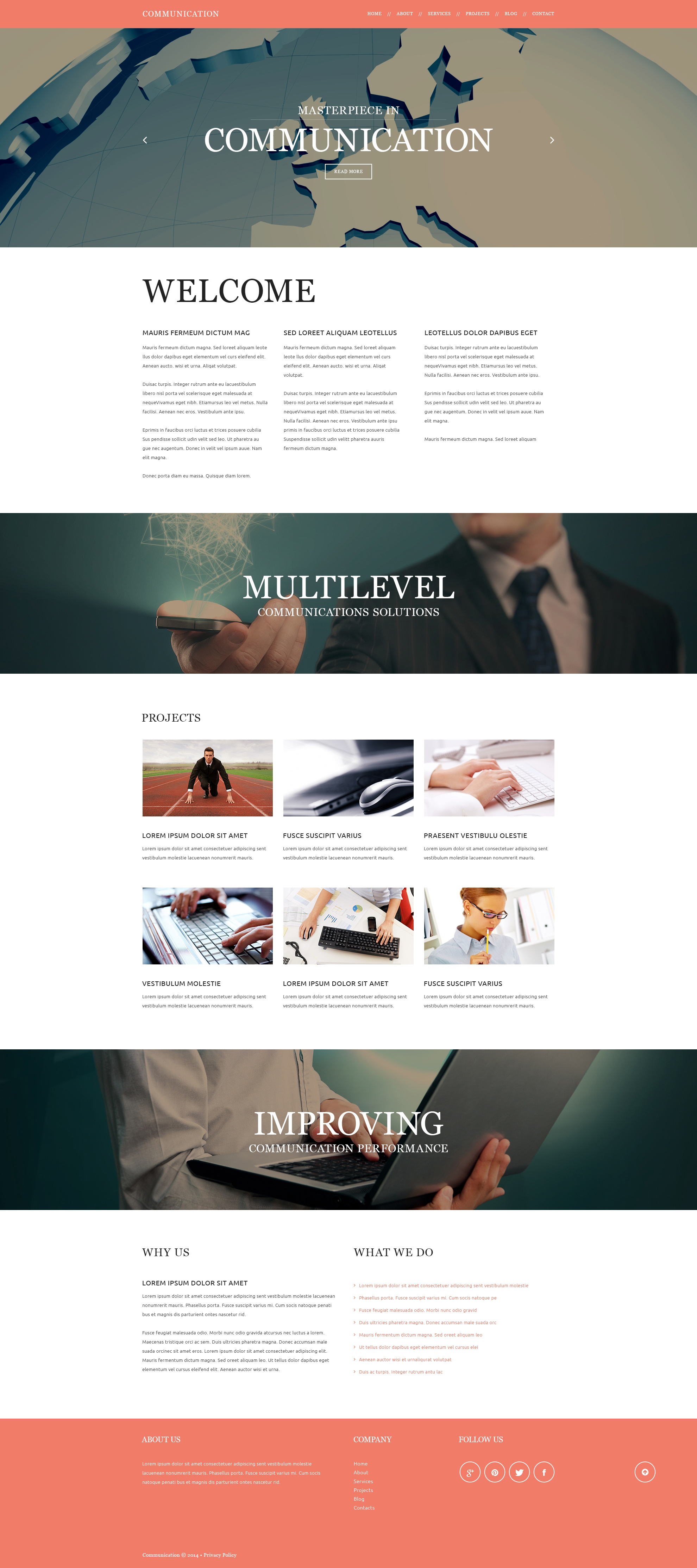 Communication Joomla Template