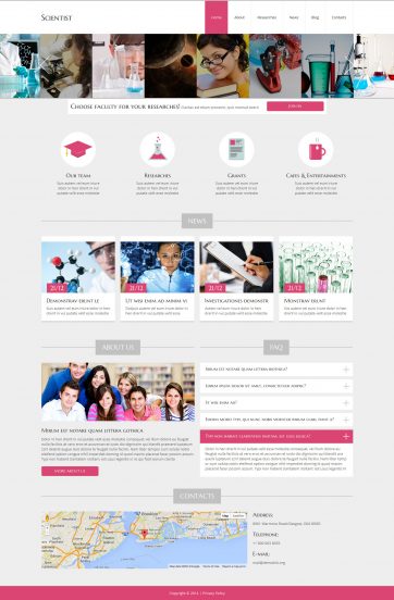 Scientist Joomla Template