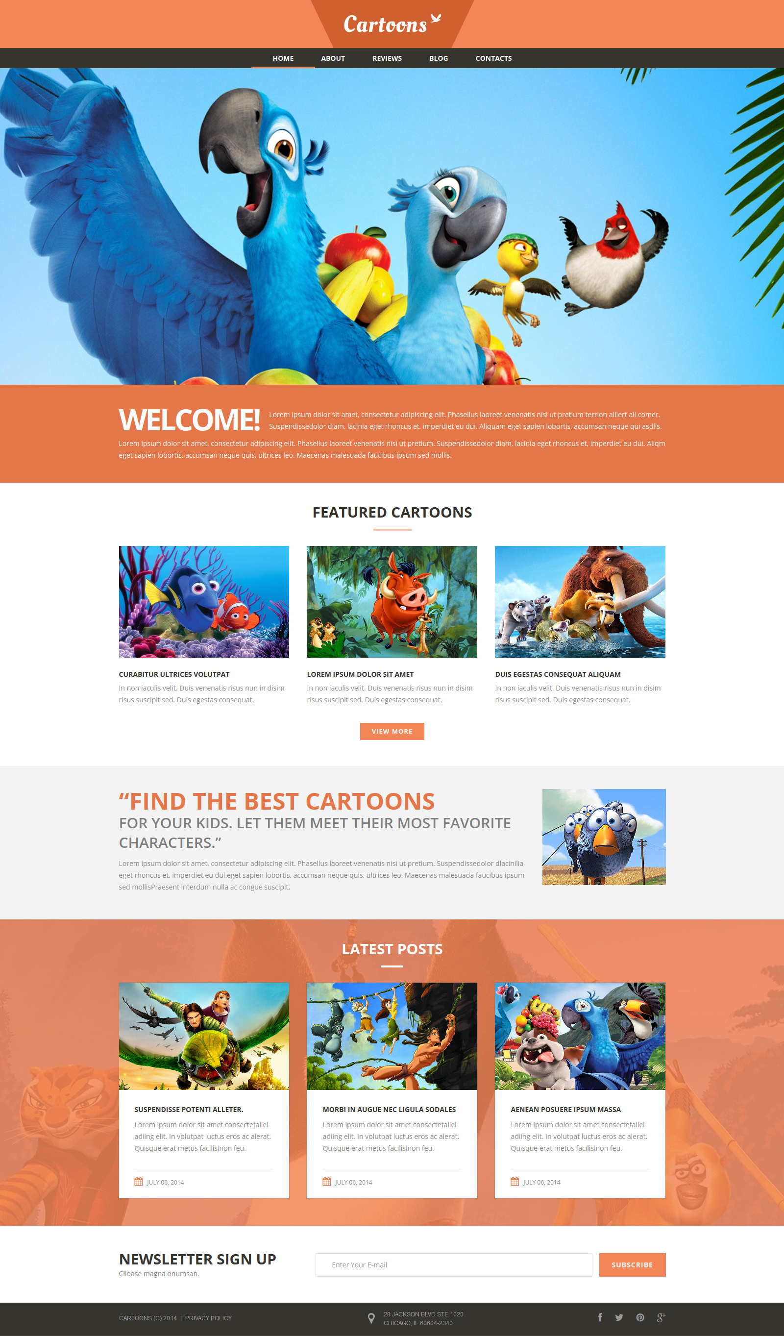 Cartoons Land Joomla Template