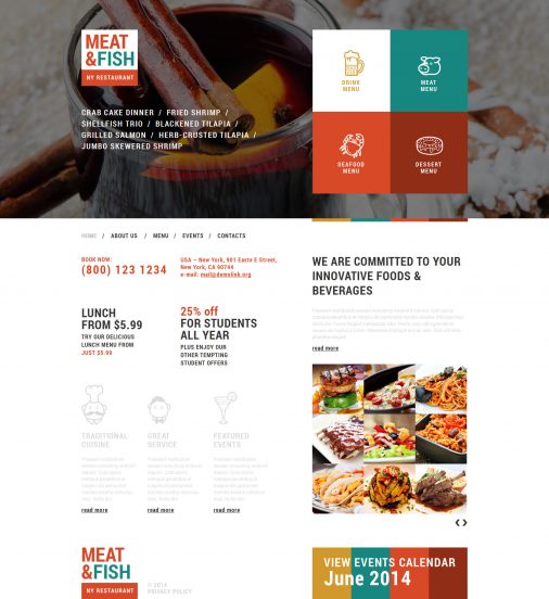 Your Restaurant Joomla Template