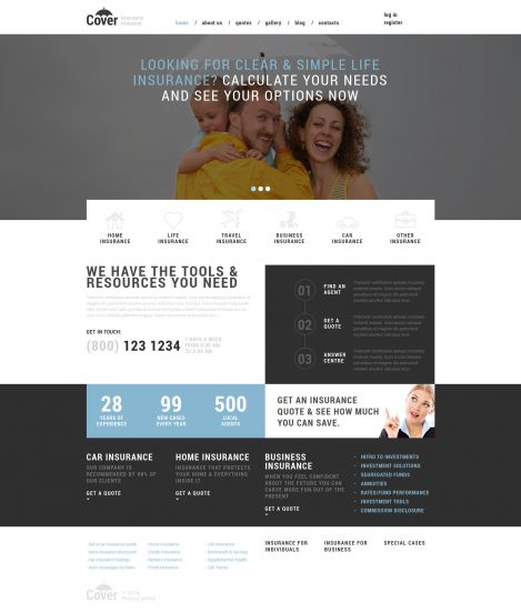 Insurance Company Joomla Template