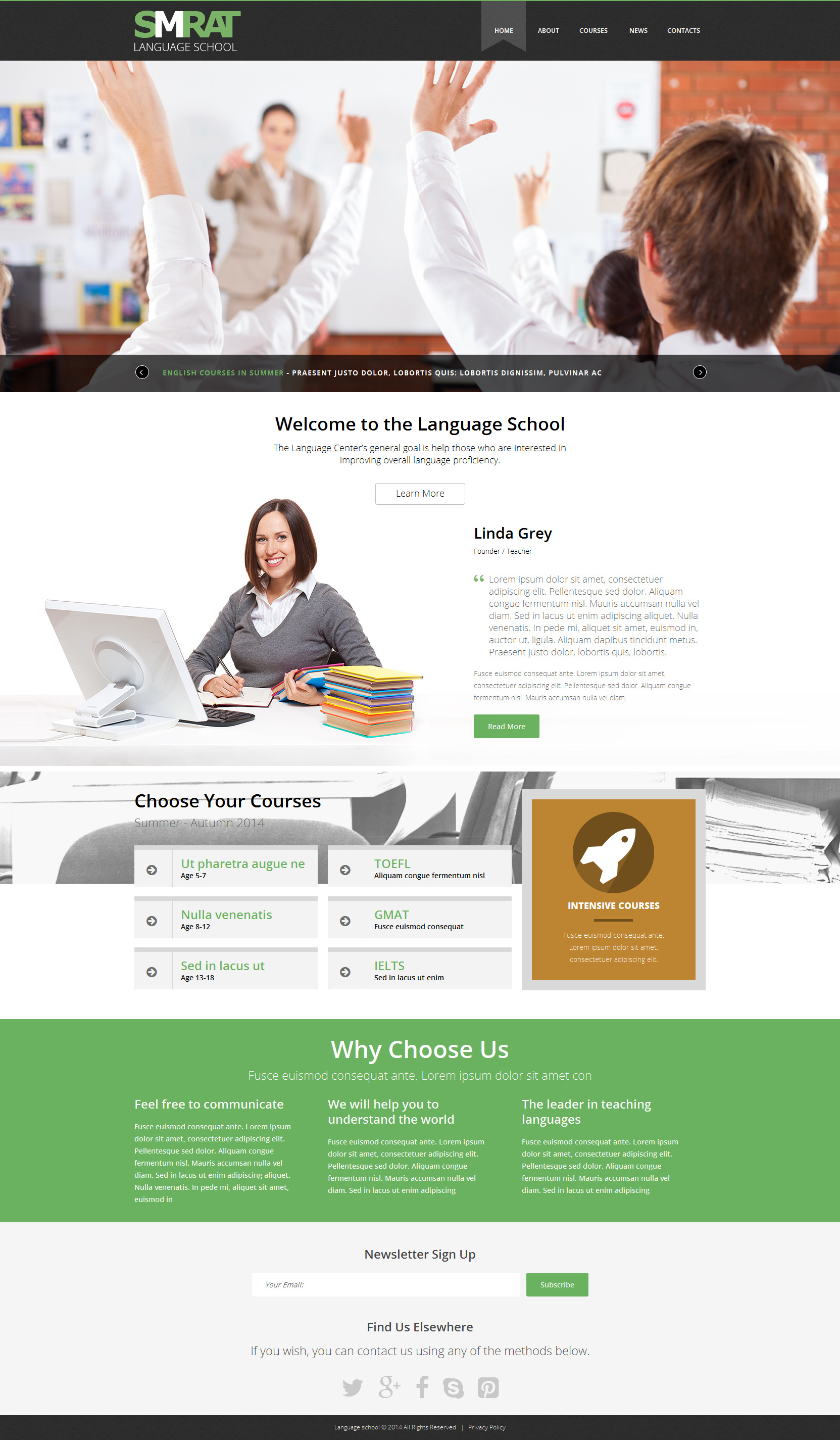 Foreign Language Teaching Joomla Template