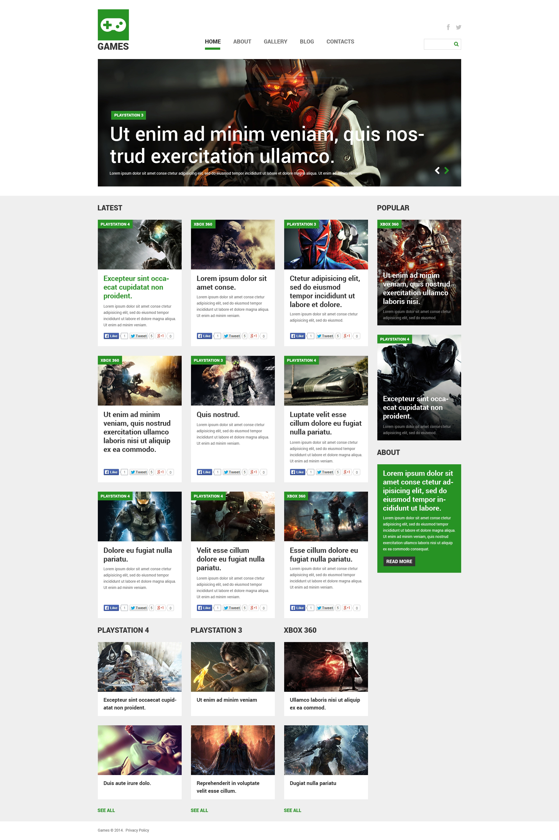 Games Joomla Template