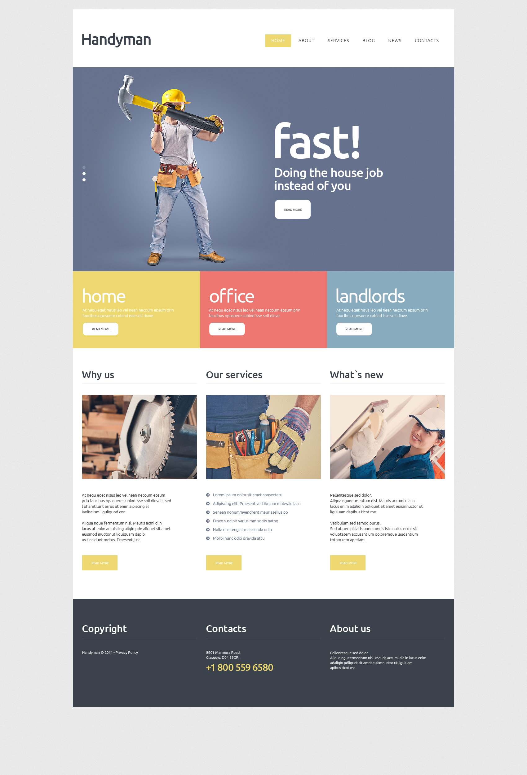 Handyman Services Joomla Template