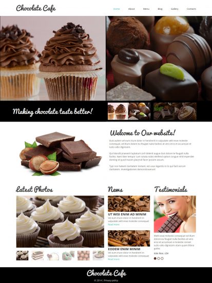 Cafe Template Responsive Joomla Template