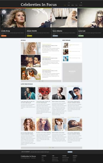 Celebrity Gossip Joomla Template