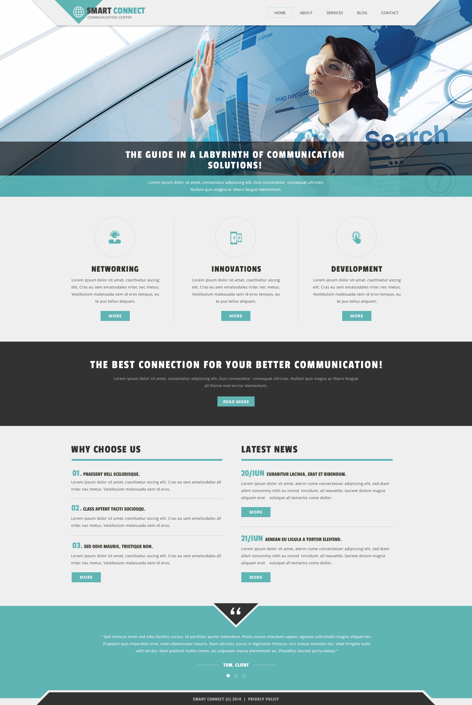 Communication Provider Joomla Template