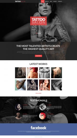 Tattooing Joomla Template