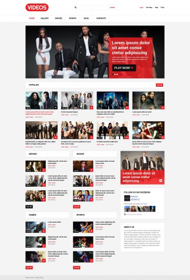 Video Stock Joomla Template