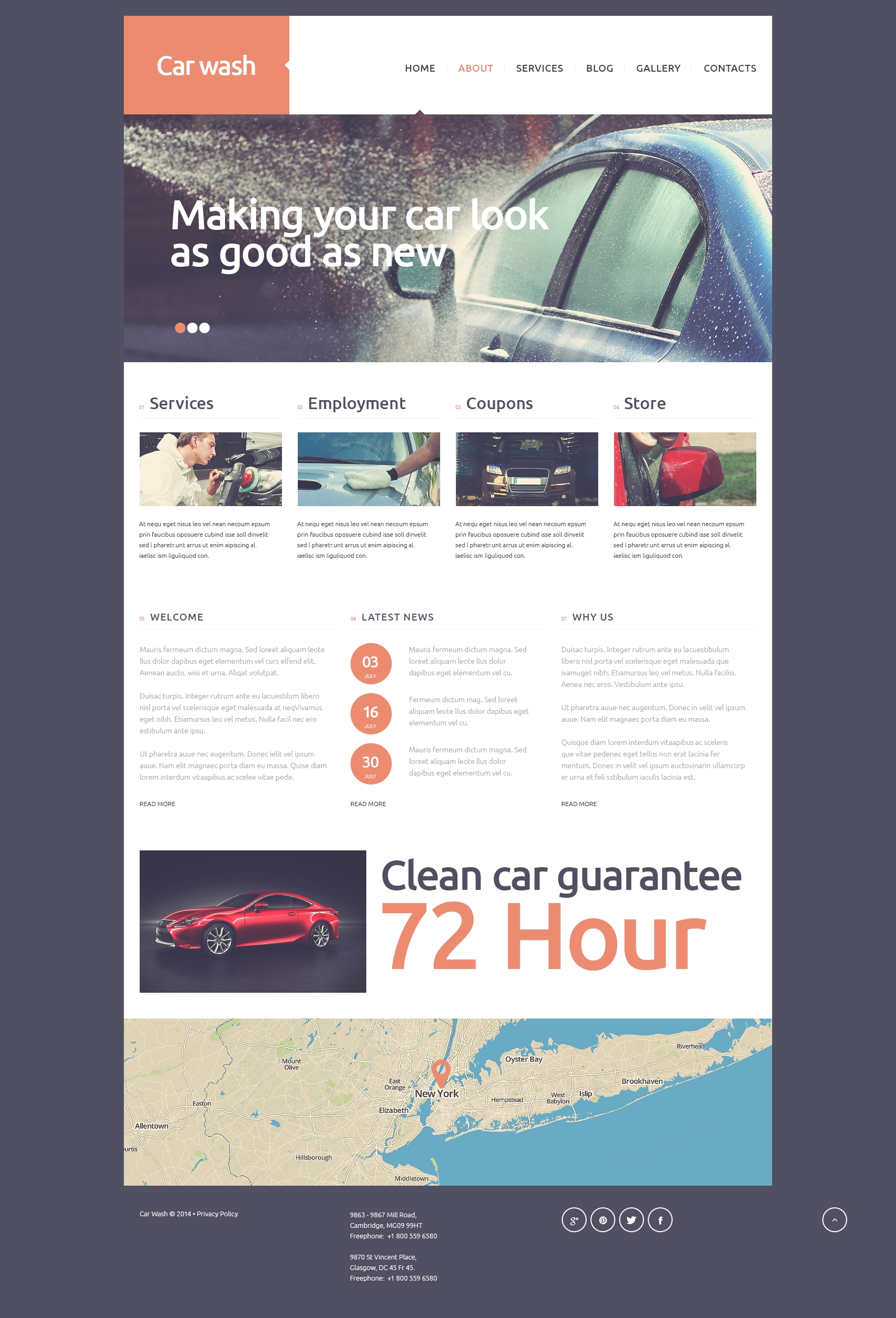 Car Wash Templates Archives Zemez Joomla