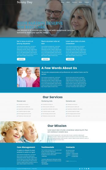 Elderly Care Center Joomla Template