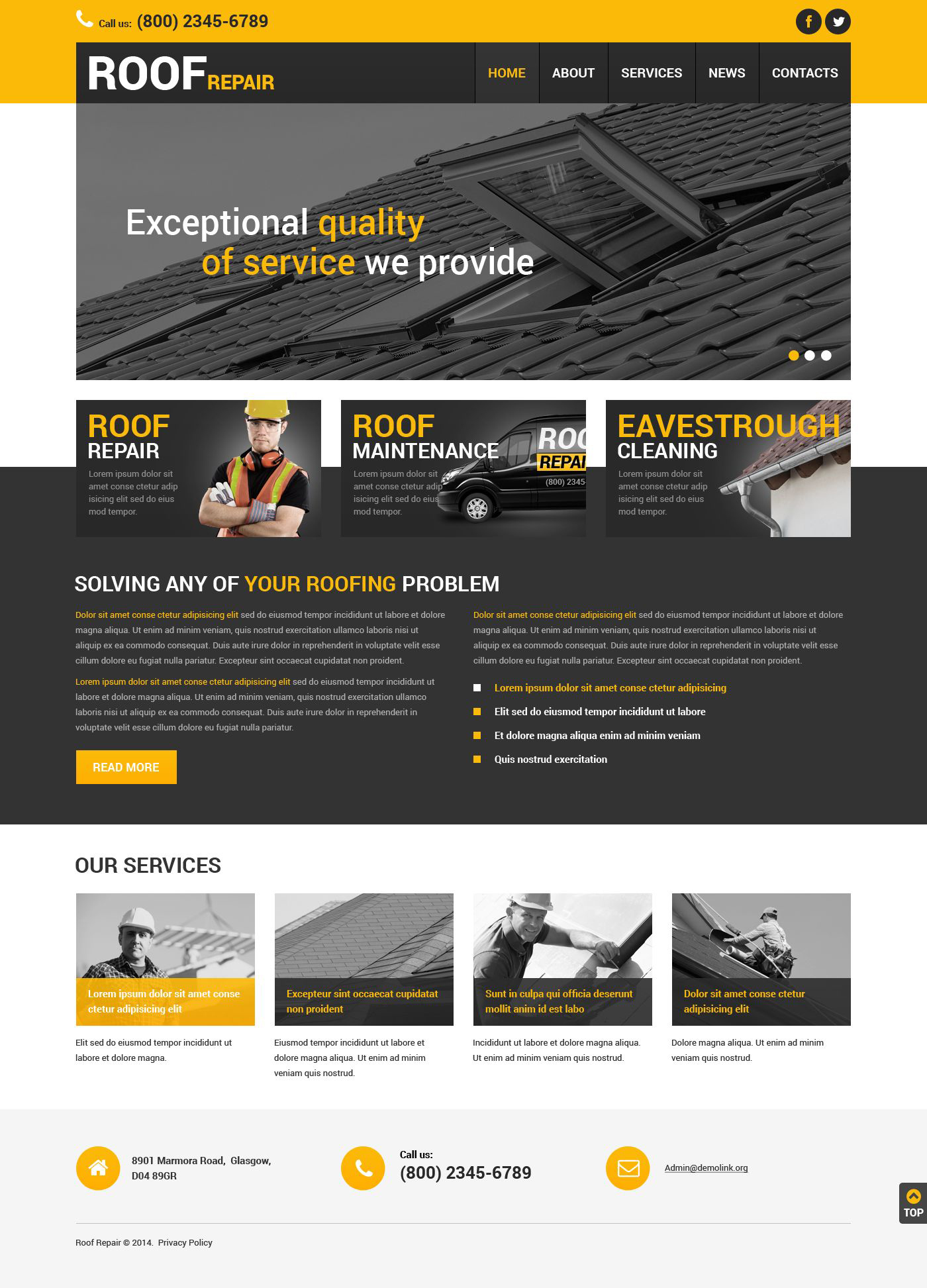 Home Remodeling Template Responsive Joomla Template