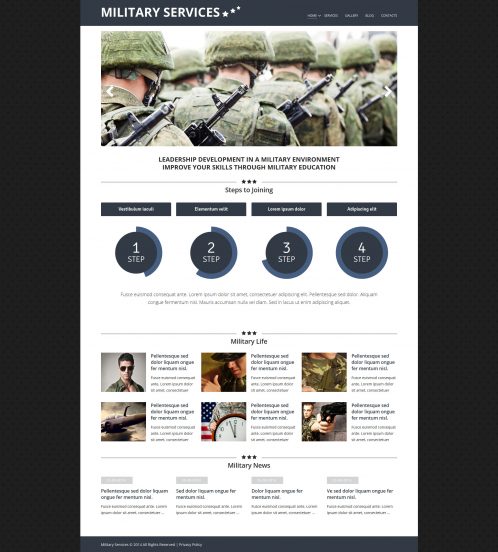 Military Environment Joomla Template