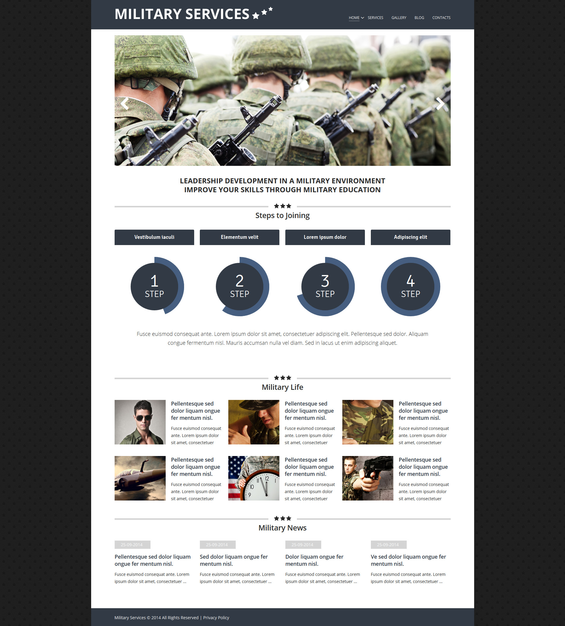 Military Environment Joomla Template