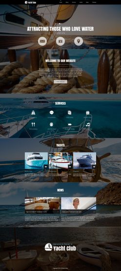 Yachting Club Joomla Template