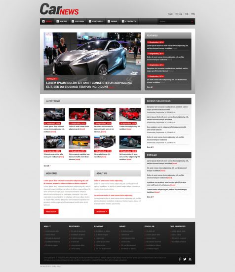 Car Template Responsive Joomla Template