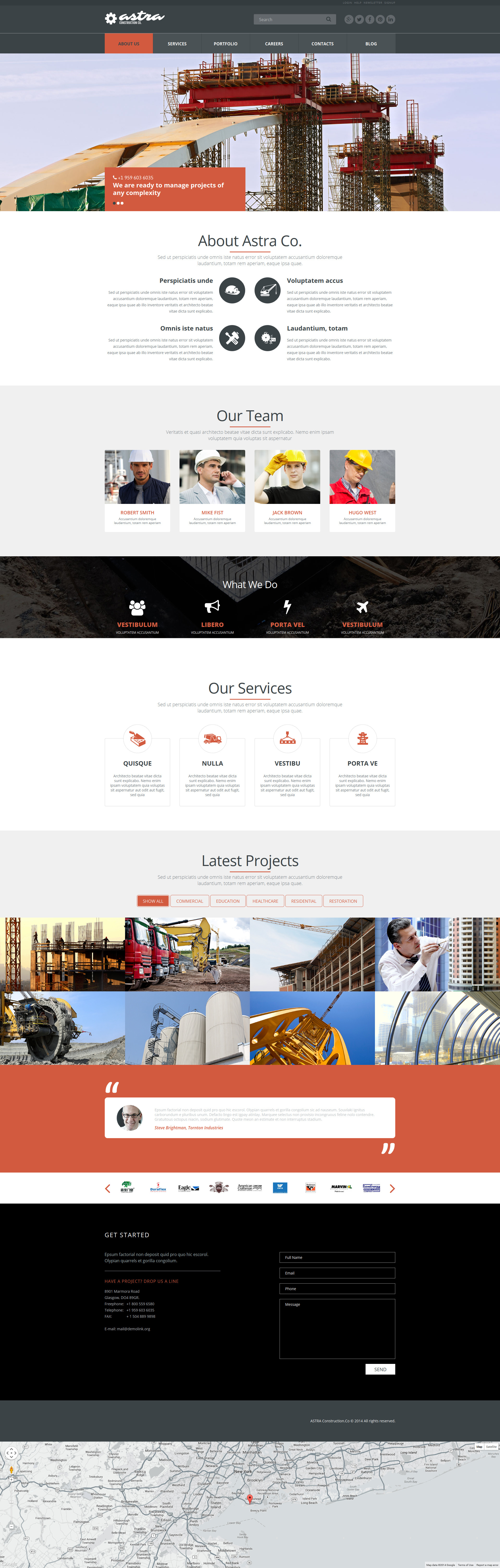 Reliable Building Company Joomla Template