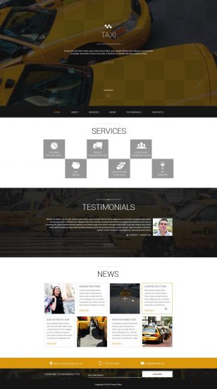 Taxis in Big Cities Joomla Template