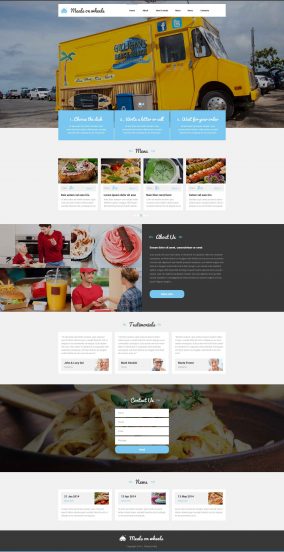 Home Food Delivery Joomla Template