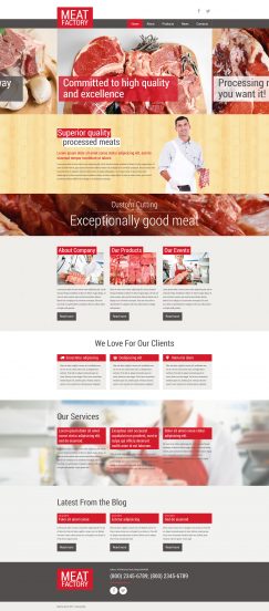 Healthy Meat Factory Joomla Template