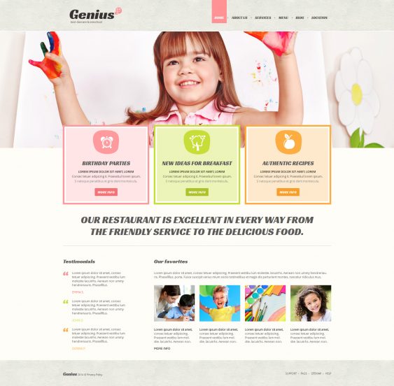 Kids Center Template Responsive Joomla Template