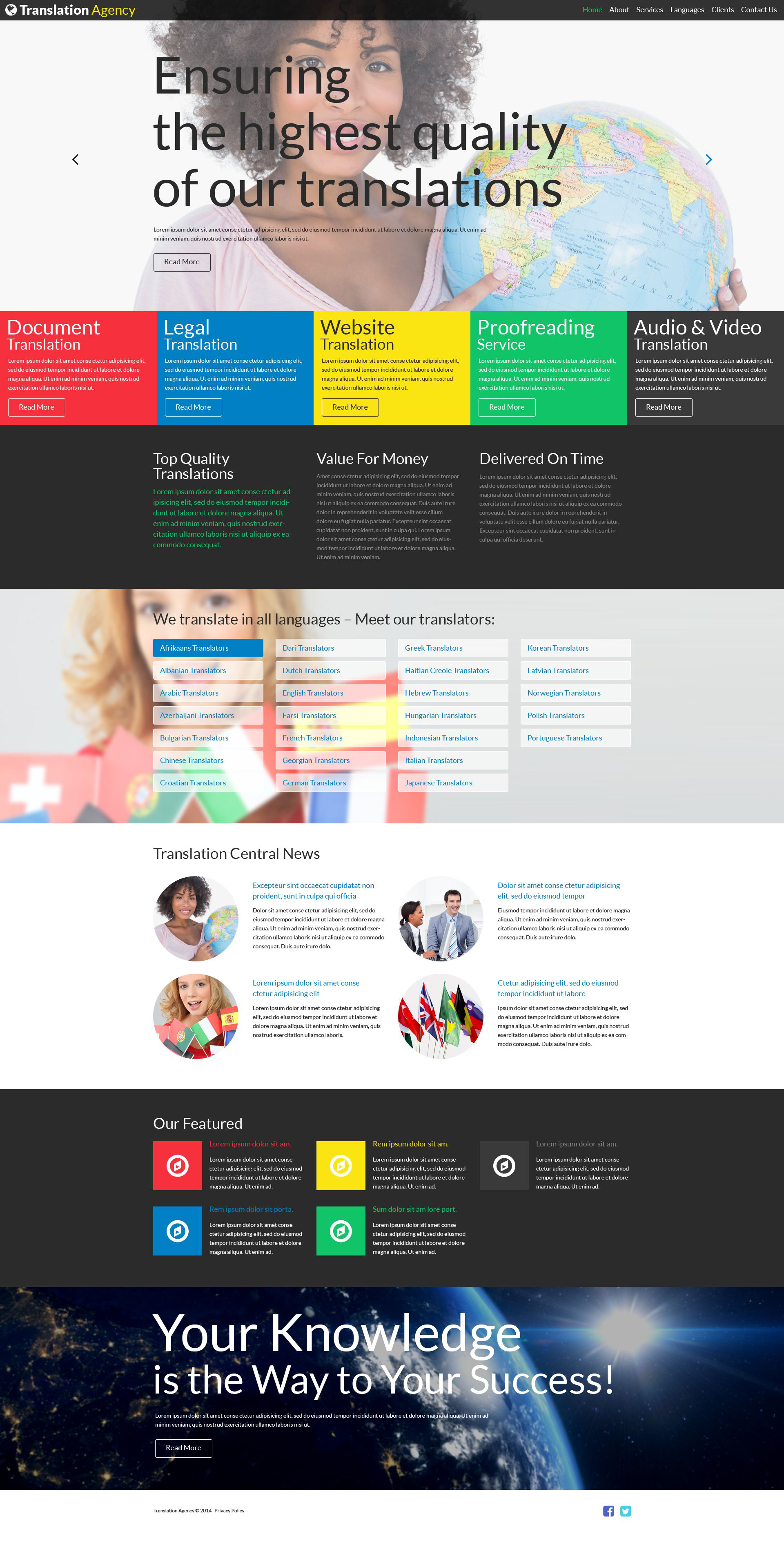 Translation Bureau Joomla Template