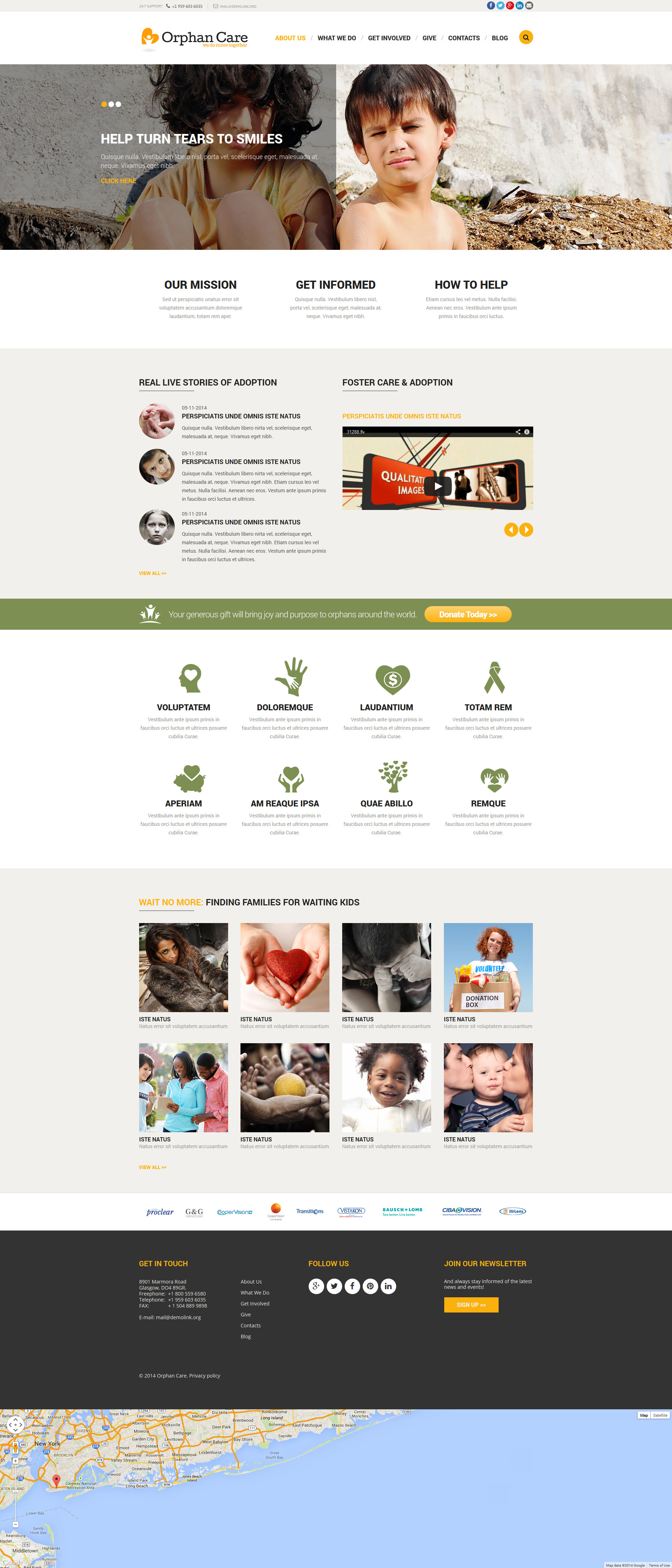 Orphanage Donations Joomla Template