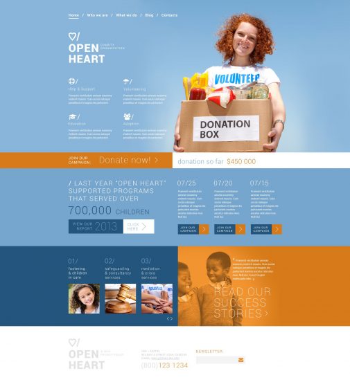 Solution for Charity Sites Joomla Template