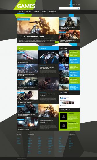 Game Portal Template Responsive Joomla Template