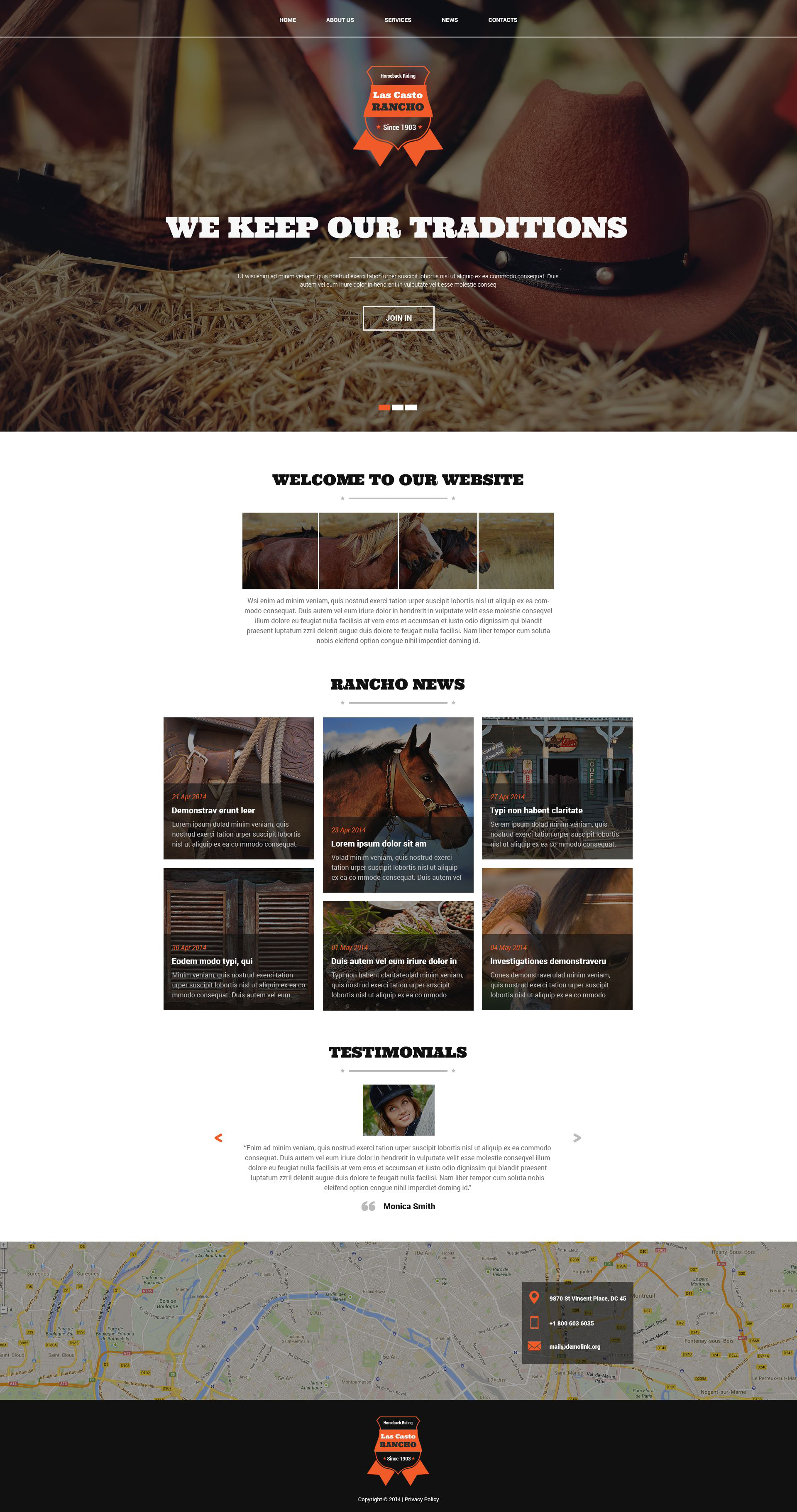 Cowboy Ranch Joomla Template