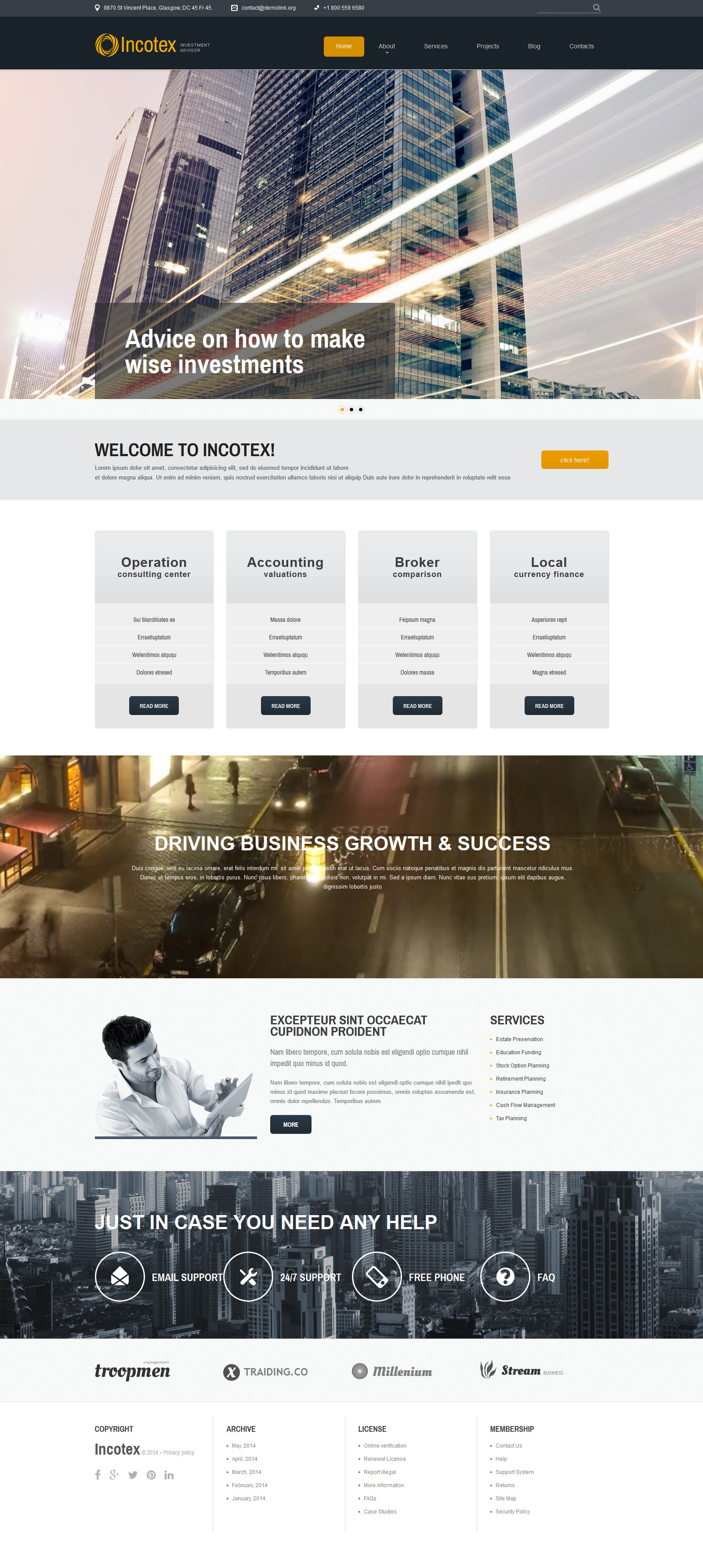 Investment Consultancy Joomla Template